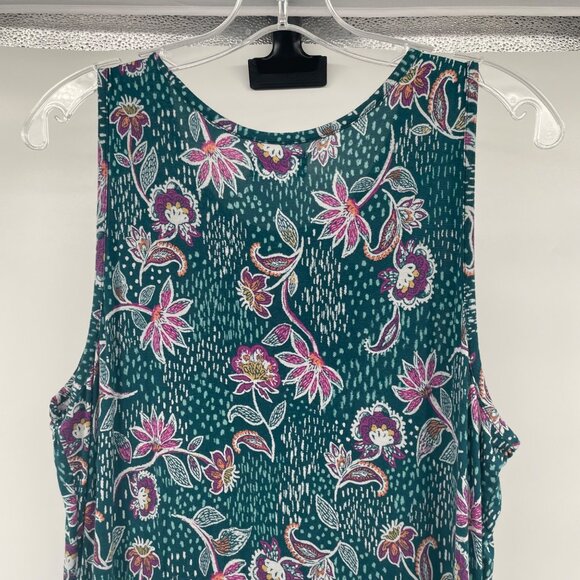 Maurices Womens Floral Maxi Dress Sleeveless Multicolor Size Large - Picture 6 of 9